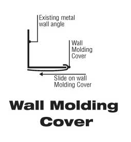 Install wall molding covers